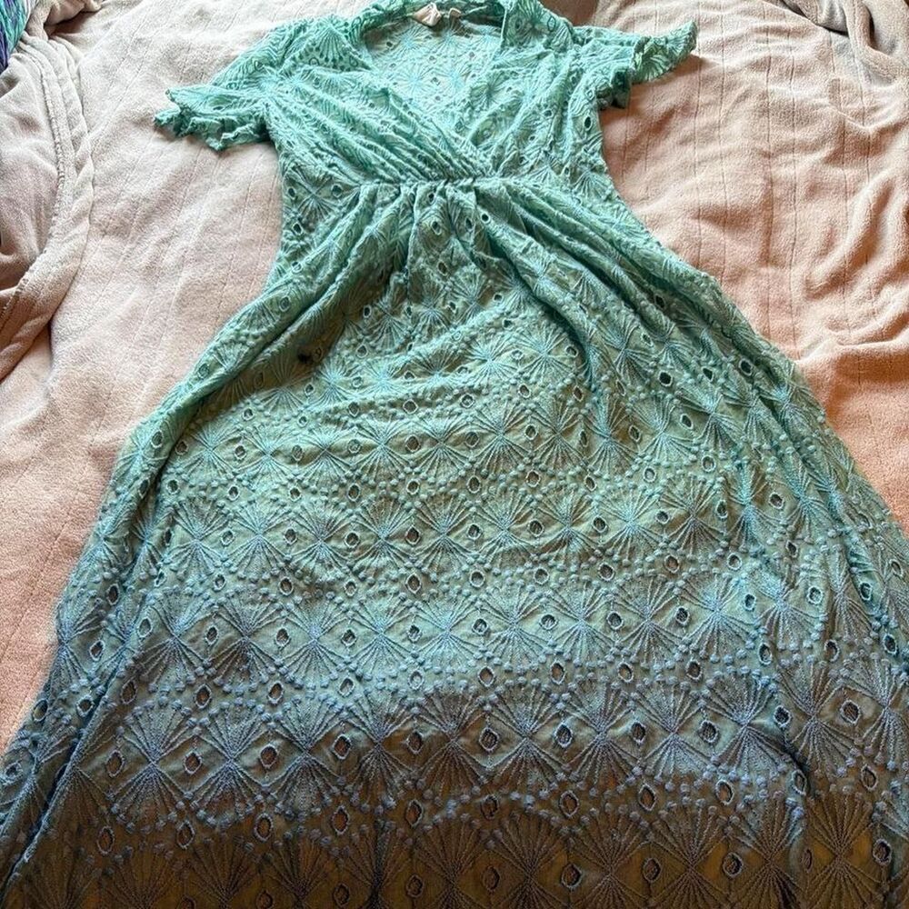 Vanessa Virginia Lace Dip Dyed Dress Size US 8/UK 12